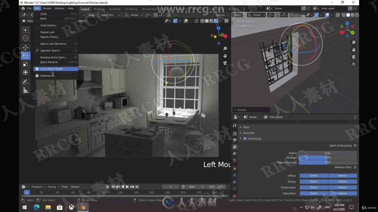 Blender建模动画渲染全面技能训练视频教程