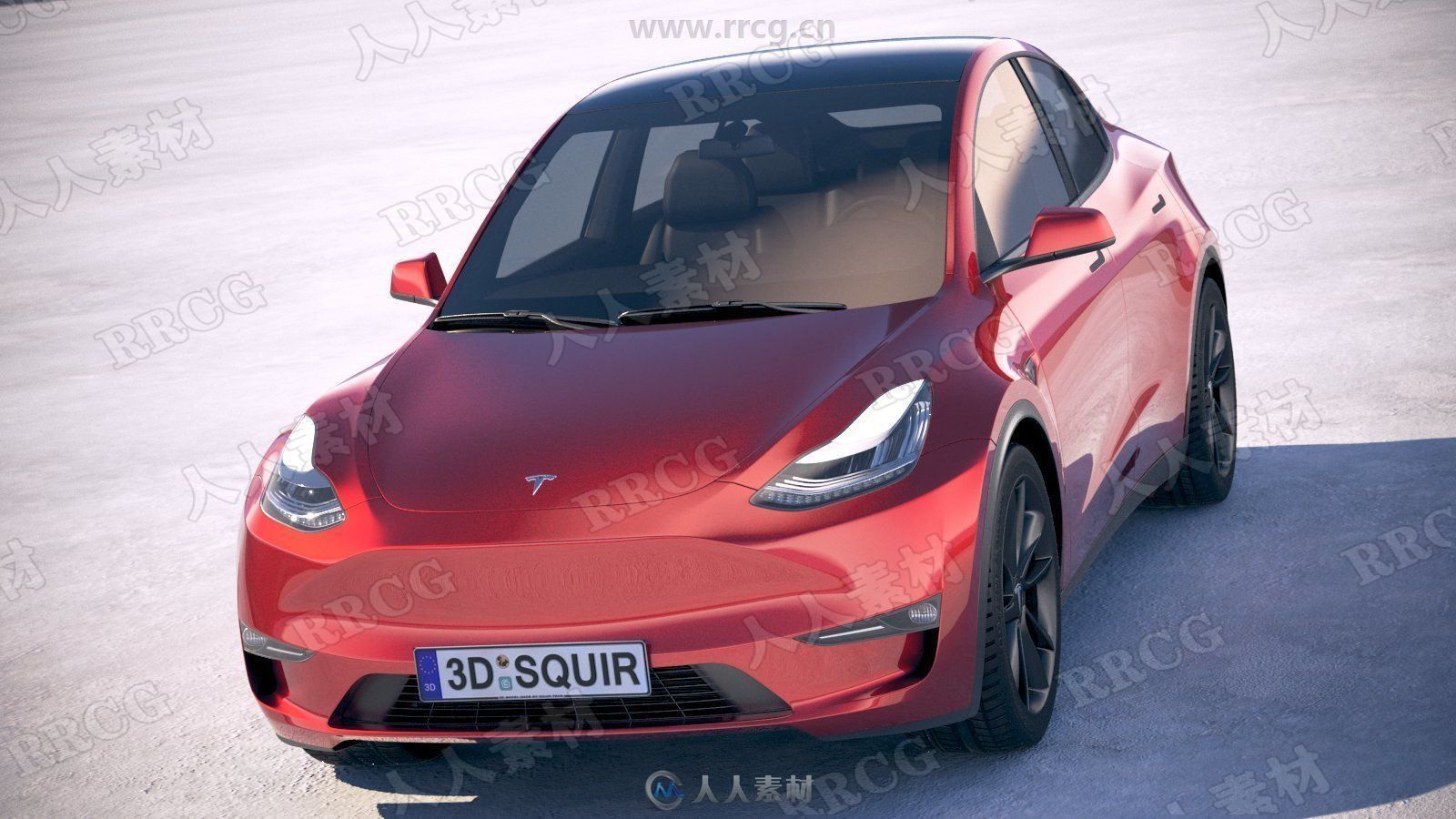 特斯拉Tesla Model Y 2021真实汽车高质量3D模型