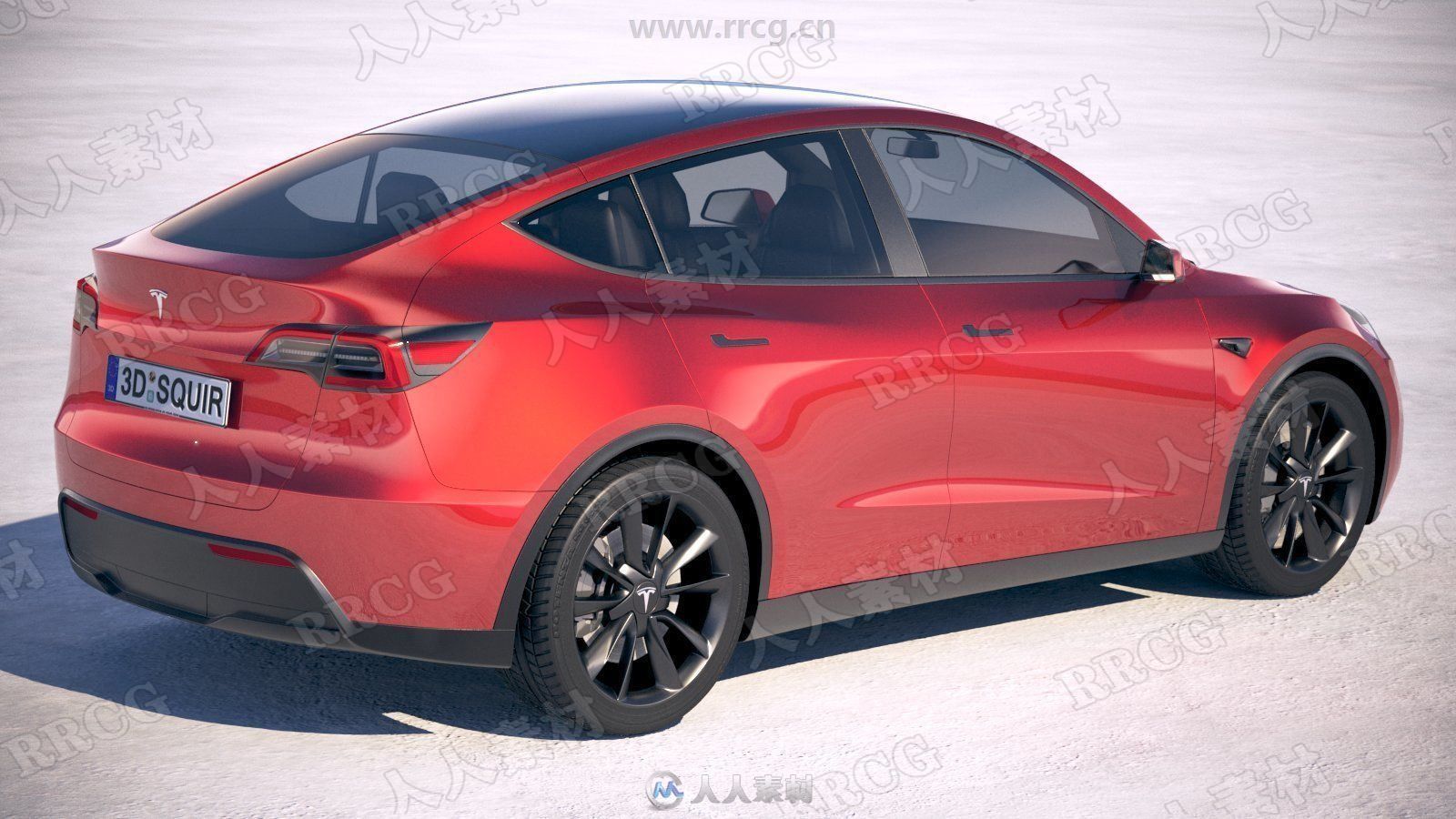 特斯拉Tesla Model Y 2021真实汽车高质量3D模型