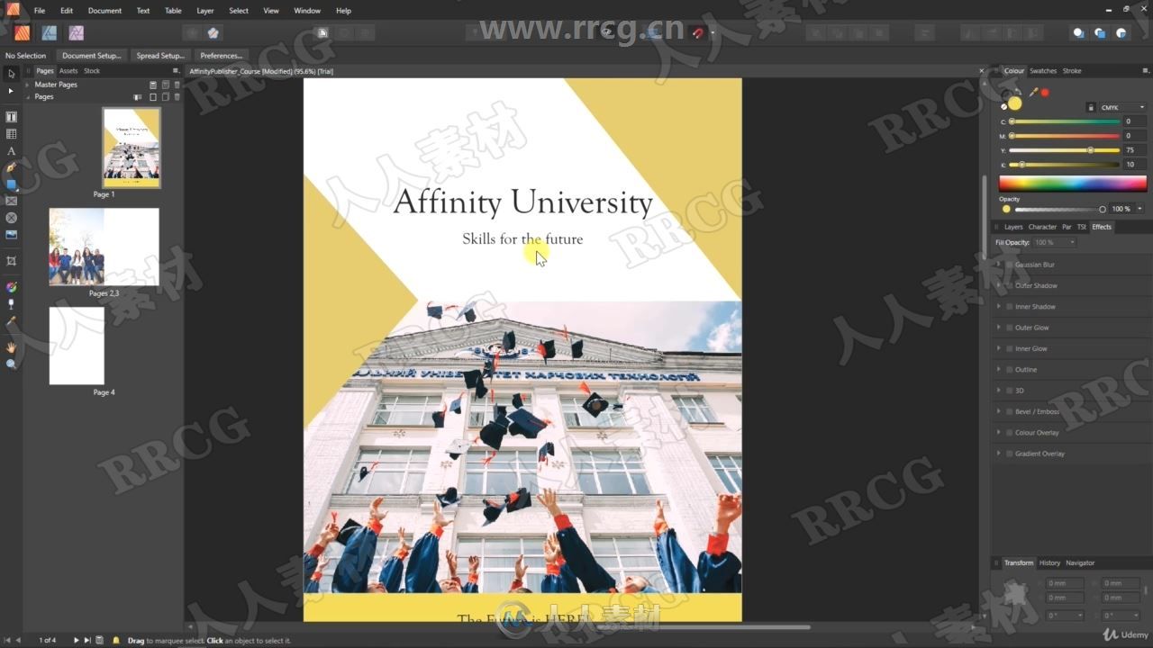 Affinity Publisher排版设计基础入门训练视频教程