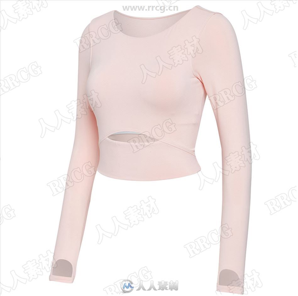 女性运动服装3D立体参考图集