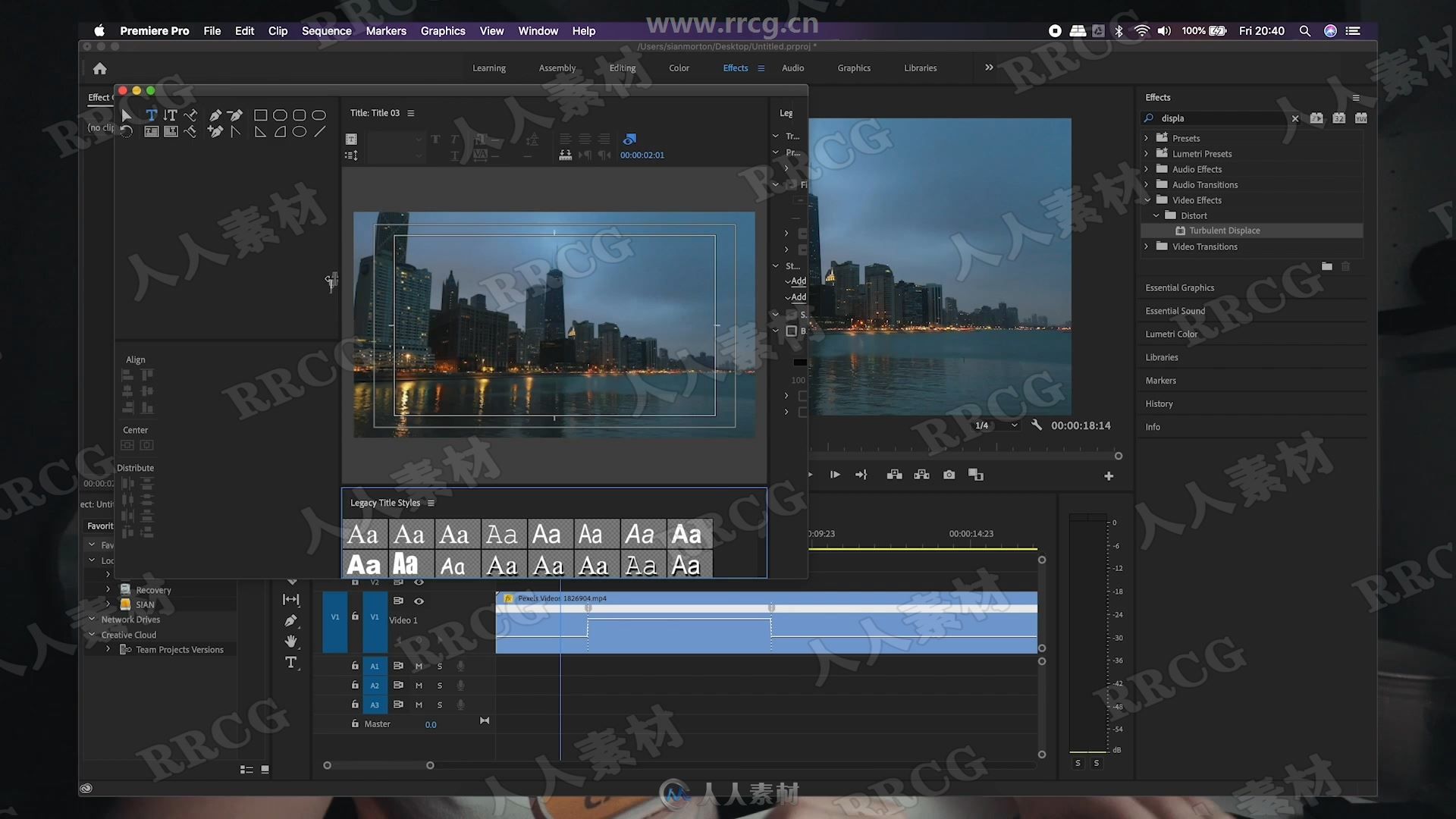 Premiere Pro 2020影视剪辑高级技能训练视频教程