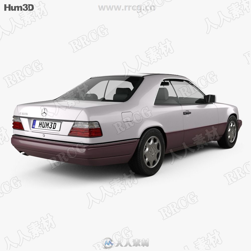 奔驰E级Mercedes-Benz E-class coupe 1993真实汽车高质量3D模型