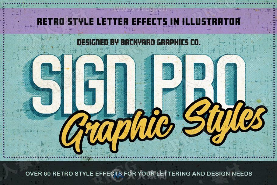 字体插画设计元素艺术图像处理特效PS动作