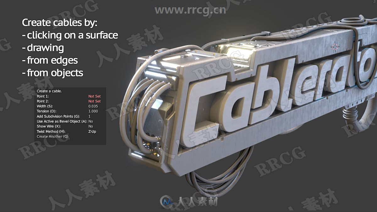Cablerator电缆电线快速创建Blender插件V1.4.5版