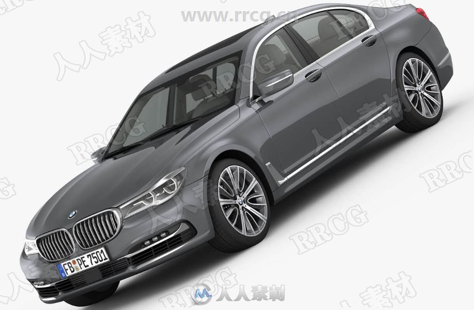 宝马7系轿车BMW 7 2016款真实汽车高质量3D模型