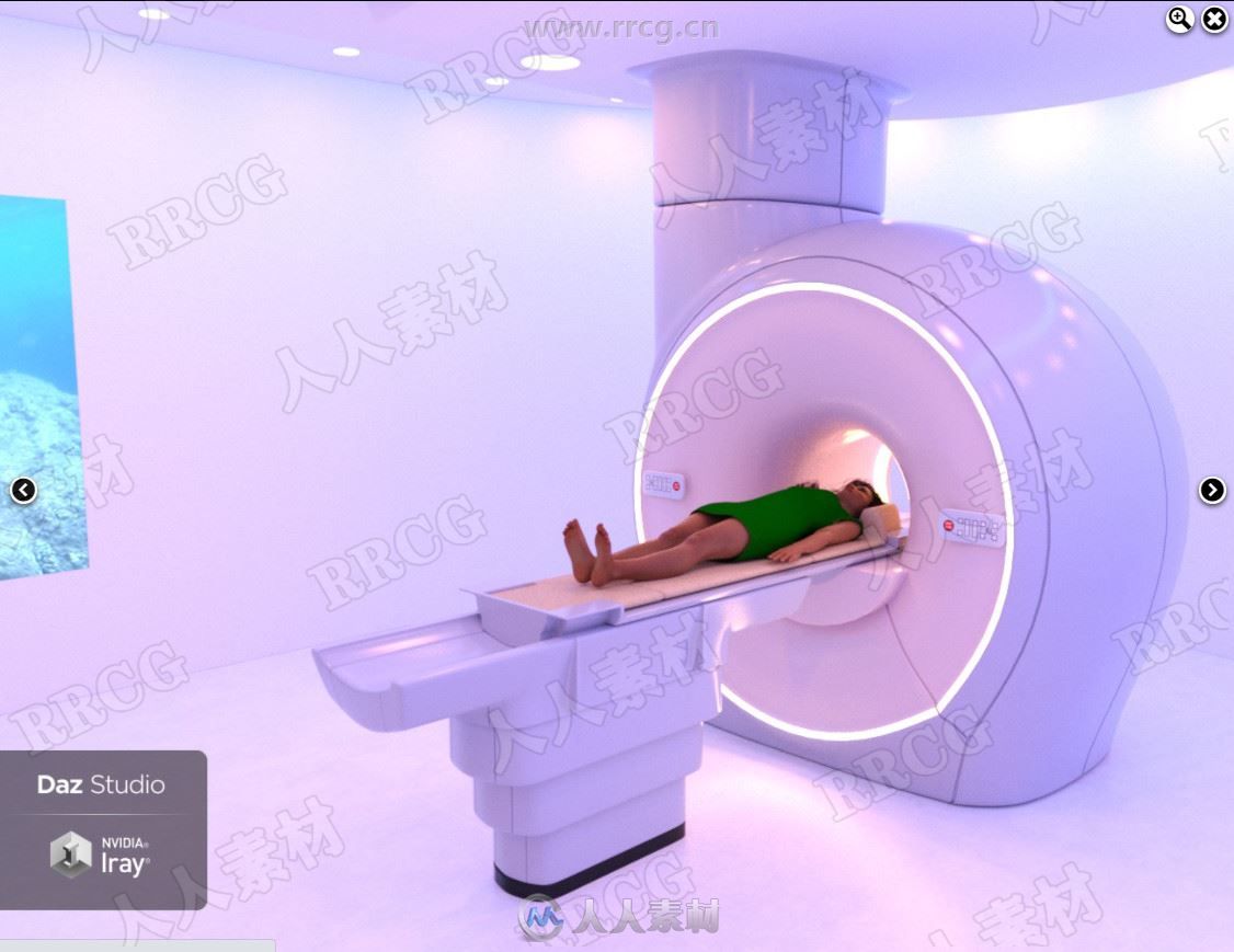 医疗全身扫描健康检查室3D模型合集