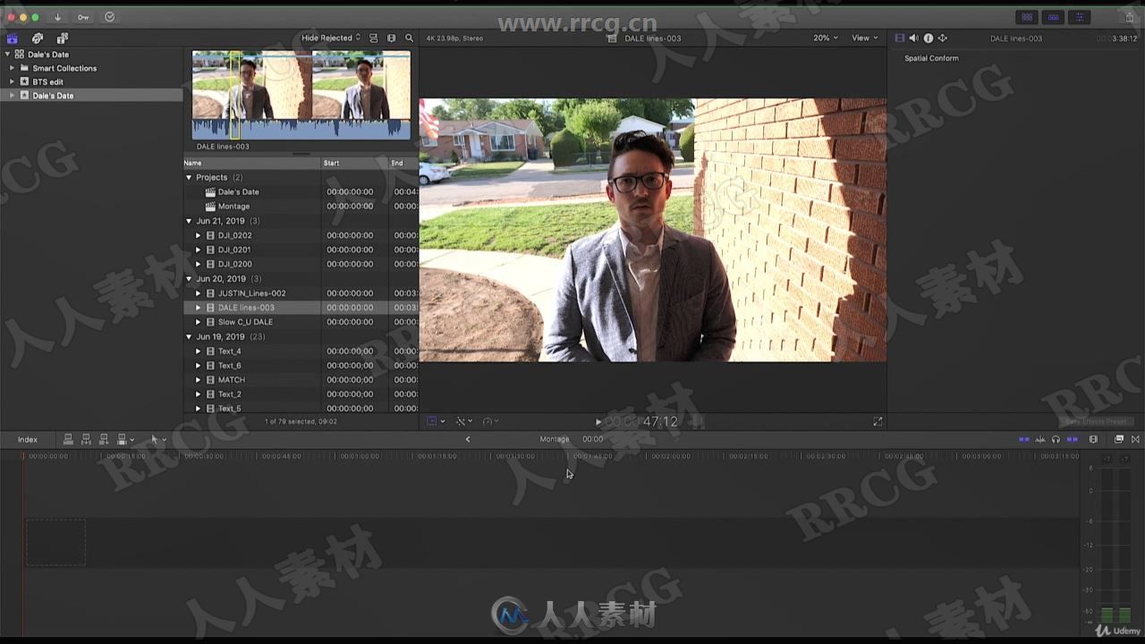 Final Cut Pro X微调视频编辑大师级课程视频教程