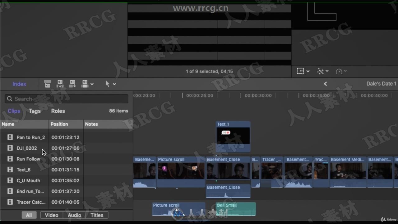 Final Cut Pro X微调视频编辑大师级课程视频教程