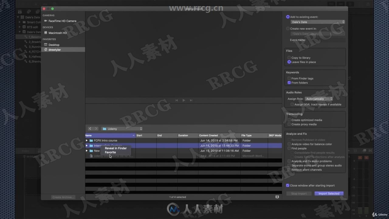 Final Cut Pro X微调视频编辑大师级课程视频教程