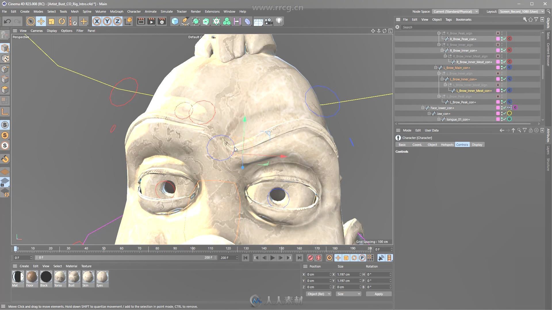 C4D创建面部动画处理实例完整制作视频教程