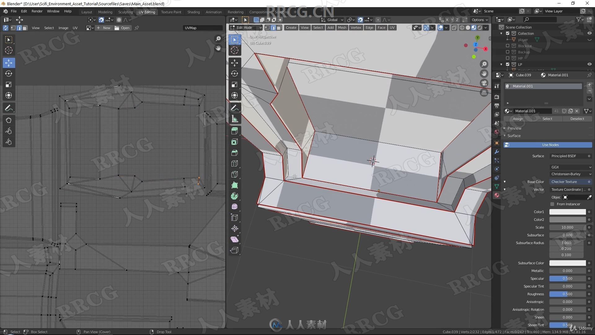 Blender 3A级游戏道具资产高质量实例制作视频教程