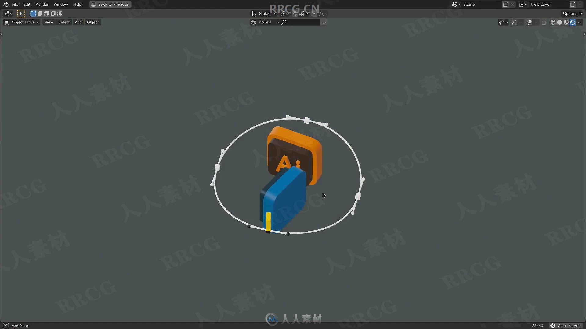 Blender中创建3D图标循环动画视频教程