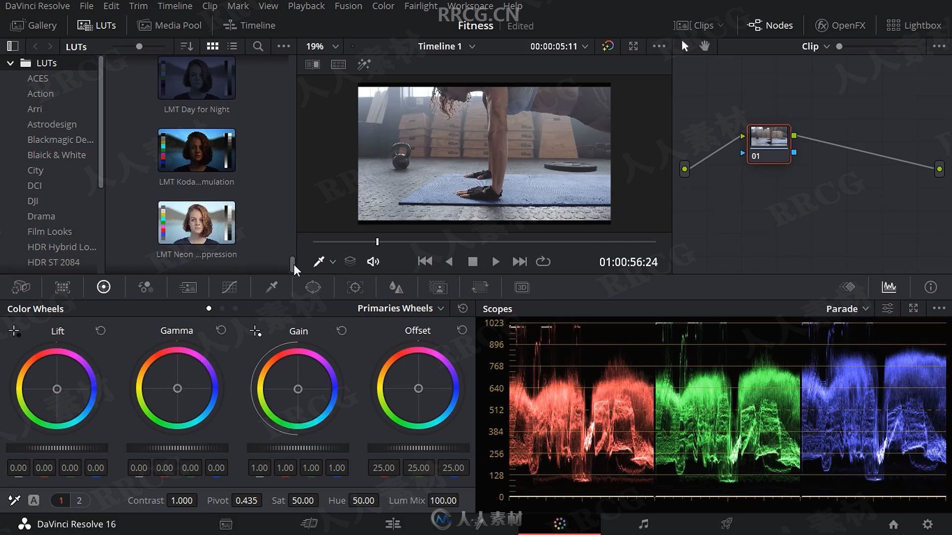 DaVinci Resolve16初学者终极色彩分级速成视频教程