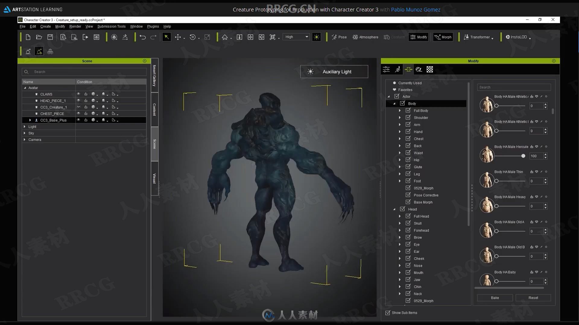 Substance Painter生物原型角色制作视频教程