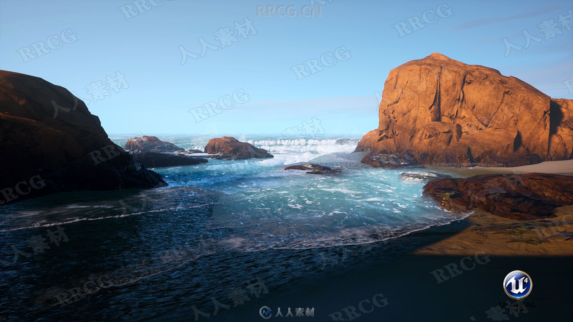 UE4真实海洋游戏环境场景实例制作视频教程