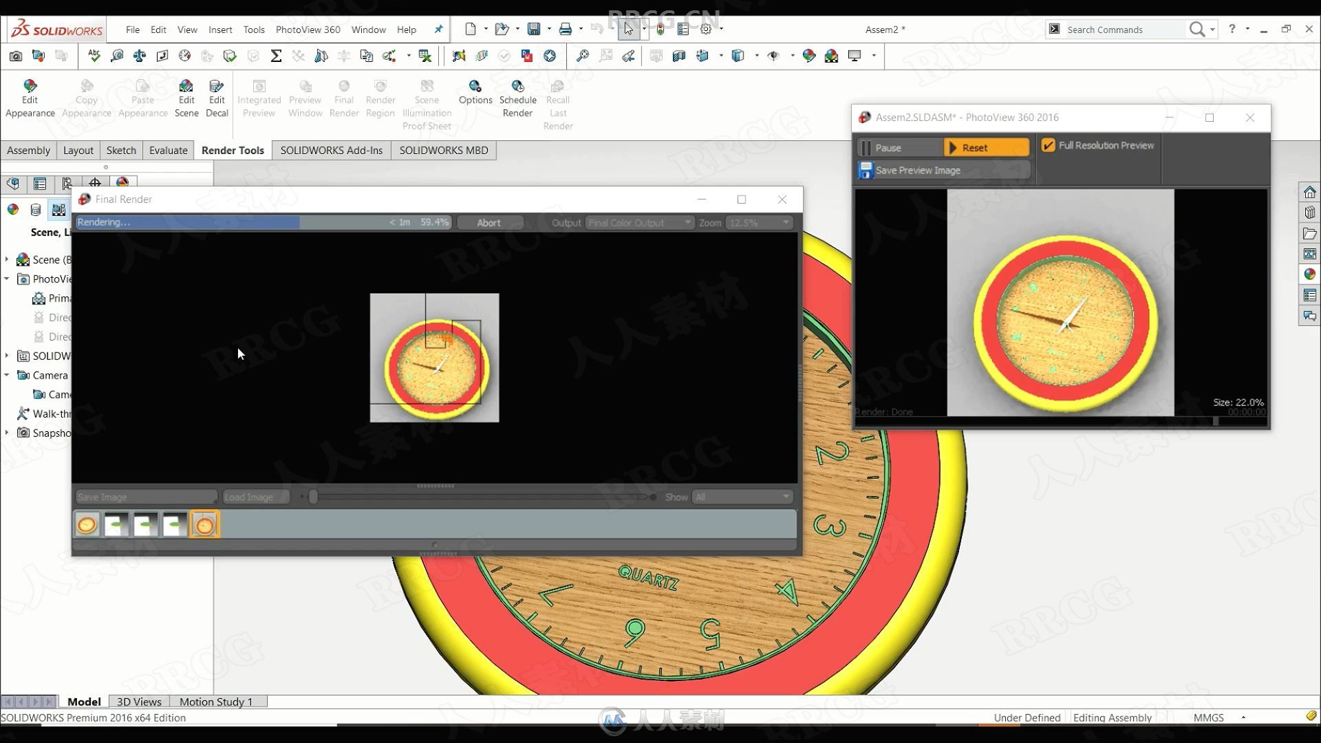 SOLIDWORKS逼真模型动画创建全面训练视频教程