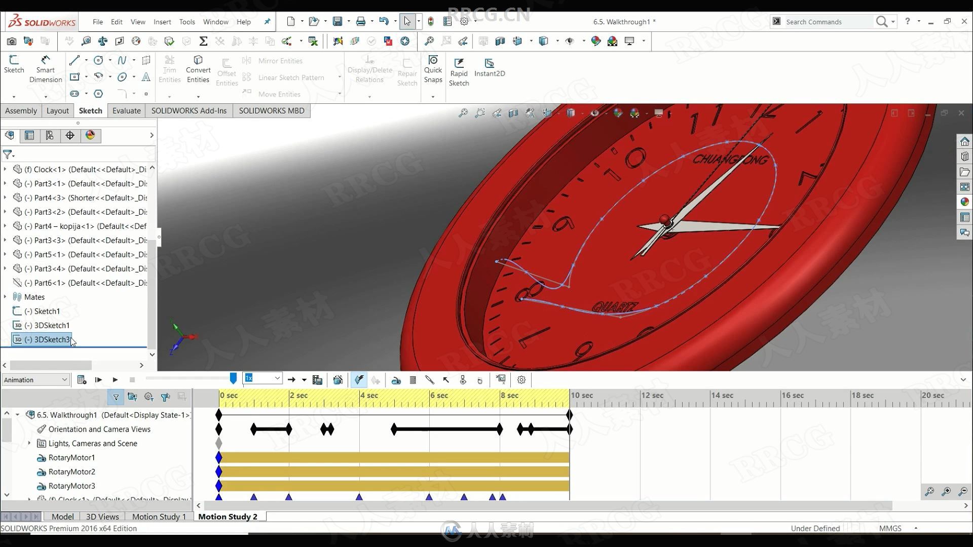 SOLIDWORKS逼真模型动画创建全面训练视频教程