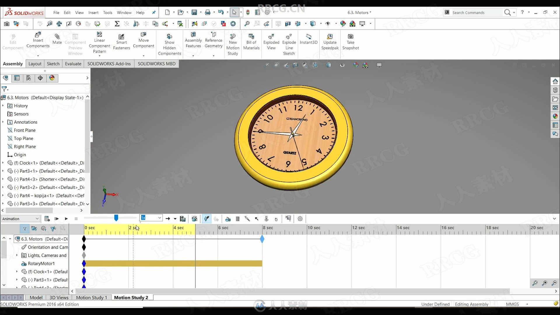 SOLIDWORKS逼真模型动画创建全面训练视频教程