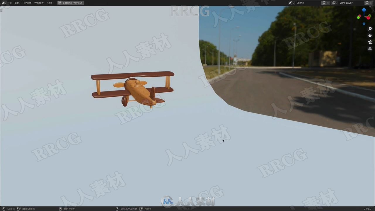 Blender玩具飞机建模动画实例制作视频教程
