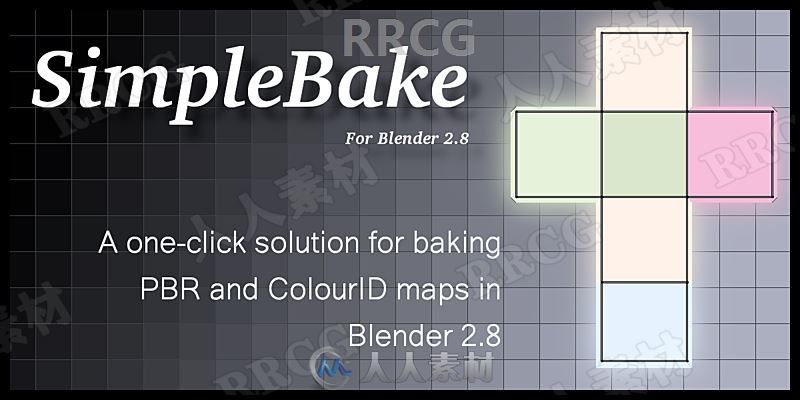 Simplebake PBR贴图材质烘焙Blender插件V5.1.2版