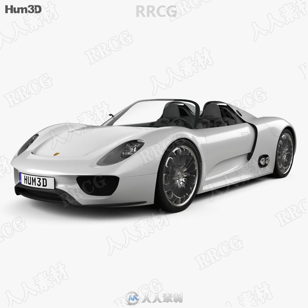 保时捷918 SPYDER 2011真实汽车高质量3D模型