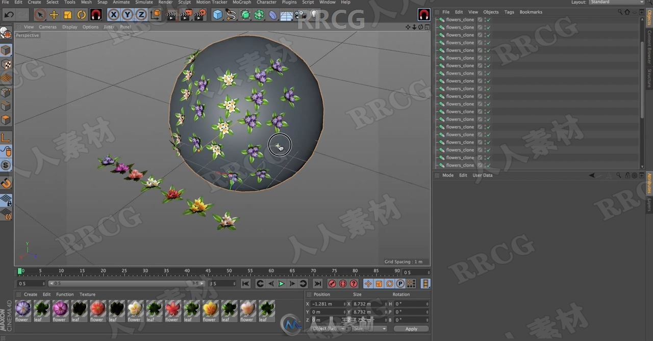 Place Object模型对象位置放置C4D插件V2.1.0版