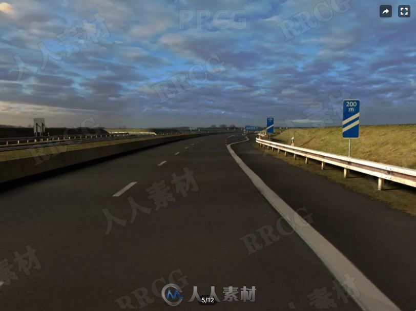 3D都市公路建设城市环境Unity游戏素材资源