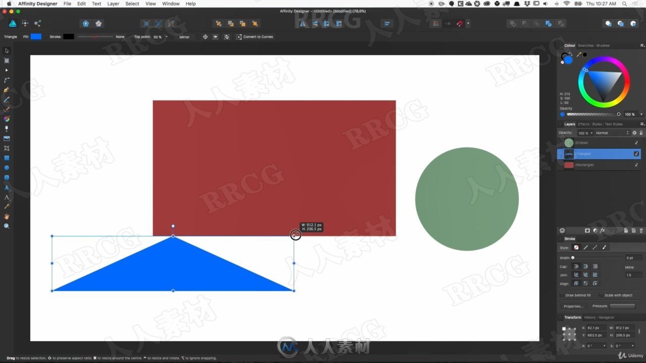 Affinity Designer矢量图形插图速成技能训练视频教程