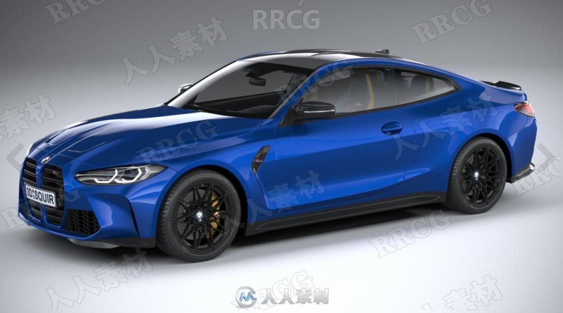 宝马跑车BMW M4 Coupe G82 2021真实汽车高质量3D模型