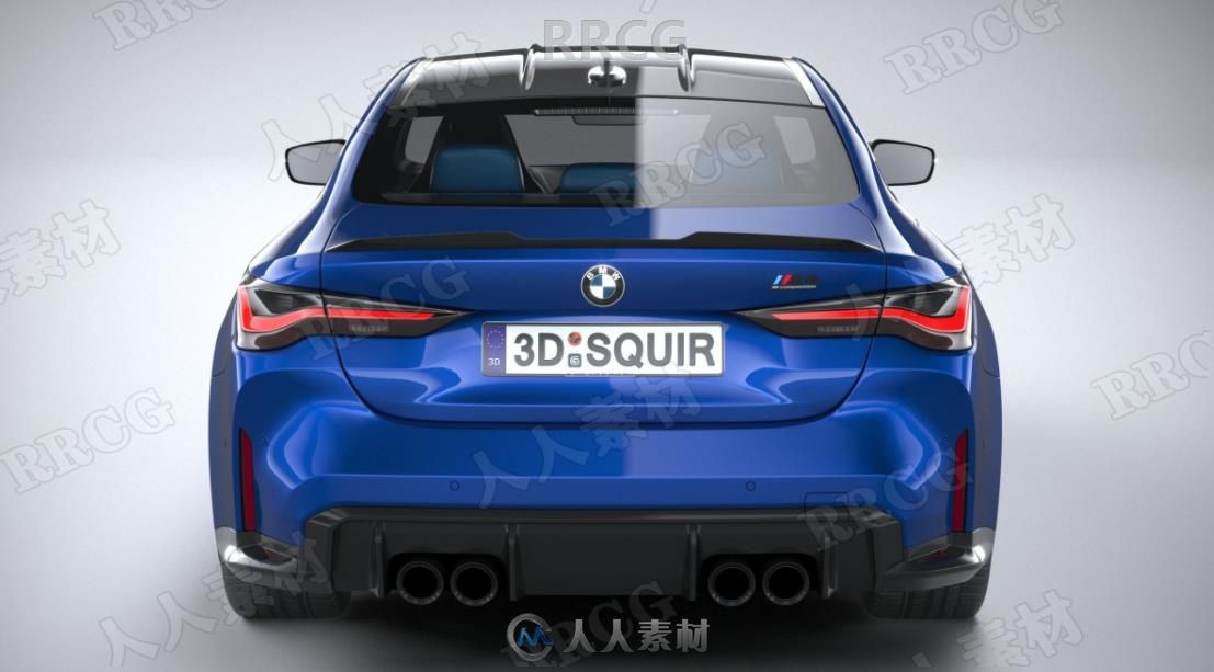 宝马跑车BMW M4 Coupe G82 2021真实汽车高质量3D模型