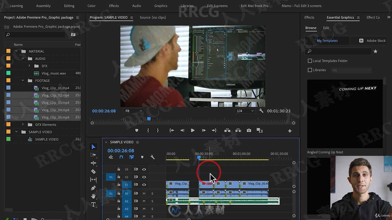 Premiere Pro2020中创建YOUTUBE图形动画视频教程