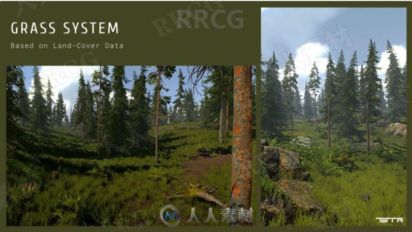 真实自然3D环境地形工具Unity游戏素材资源