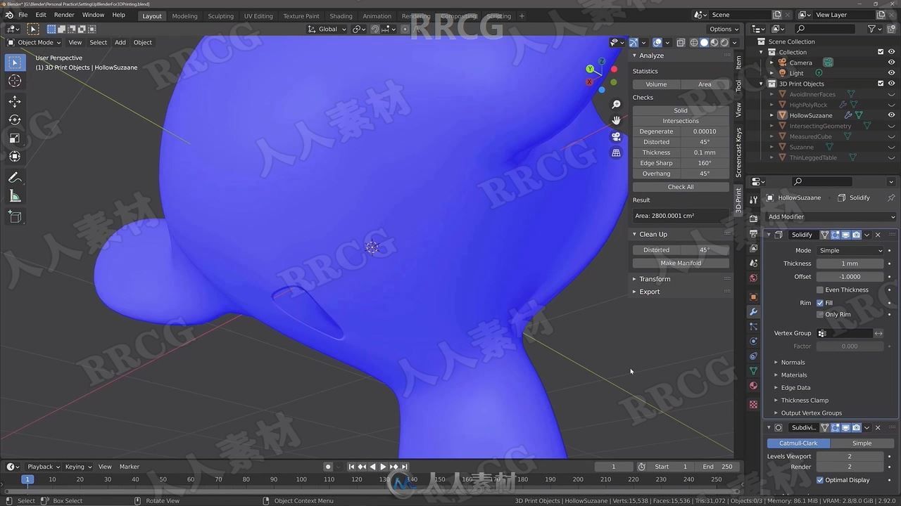 Blender 3D打印技术核心原则训练视频教程