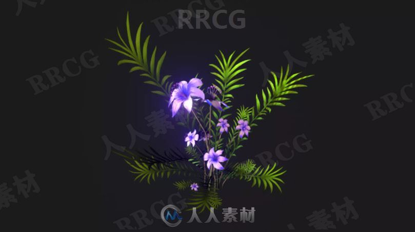 3D梦幻植被花卉个体Unity游戏素材资源