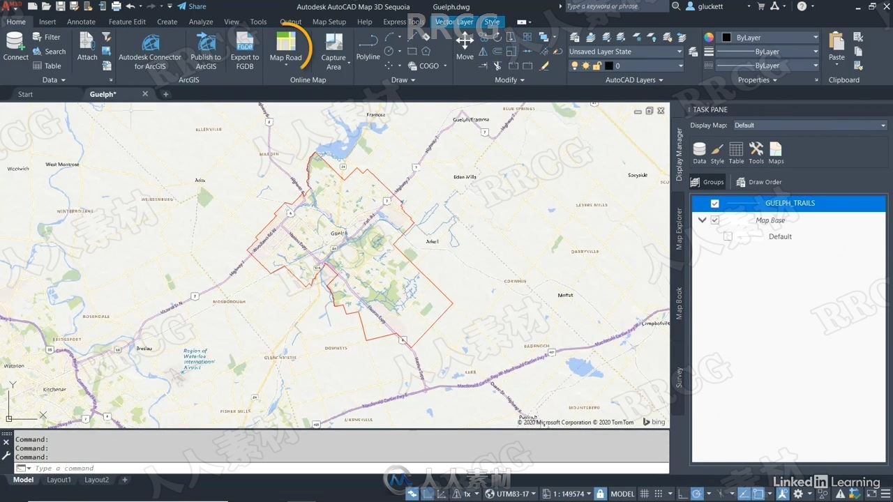 AutoCAD Map 3D 2022全面核心技术训练视频教程