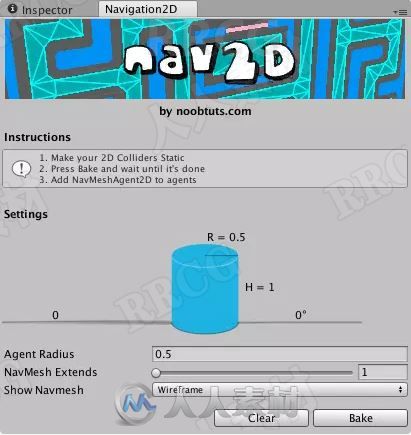 2D寻路导航人工智能工具Unity游戏素材资源