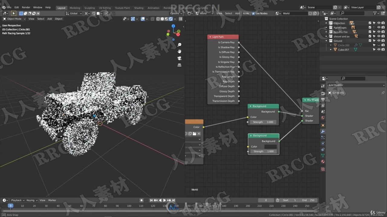 Blender二战越野吉普车完整实例制作视频教程