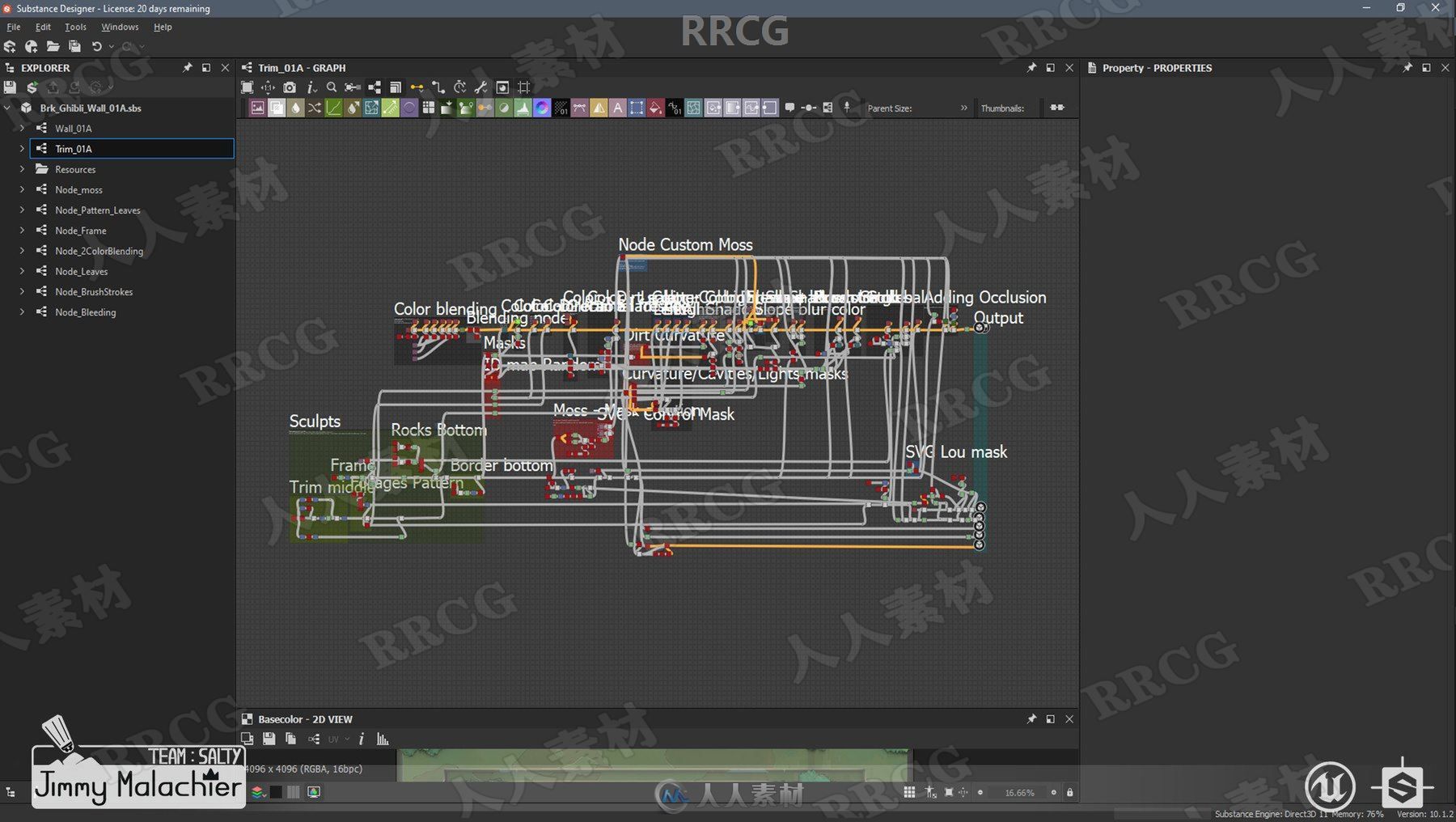 Substance Designer手绘风格材质实例制作视频教程