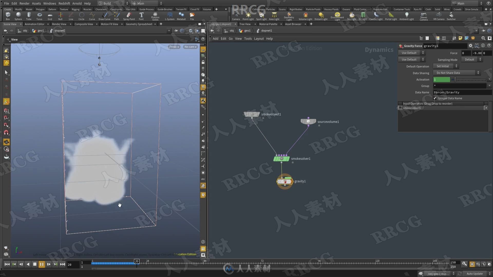 Houdini爆炸烟雾弥漫VFX特效大师级实例制作视频教程第一季