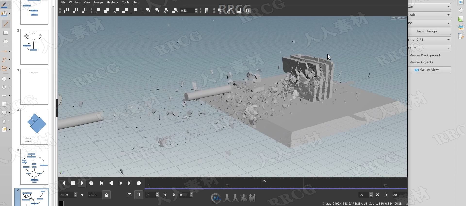 Houdini影视级物理破坏破碎VFX特效制作工作流程视频教程