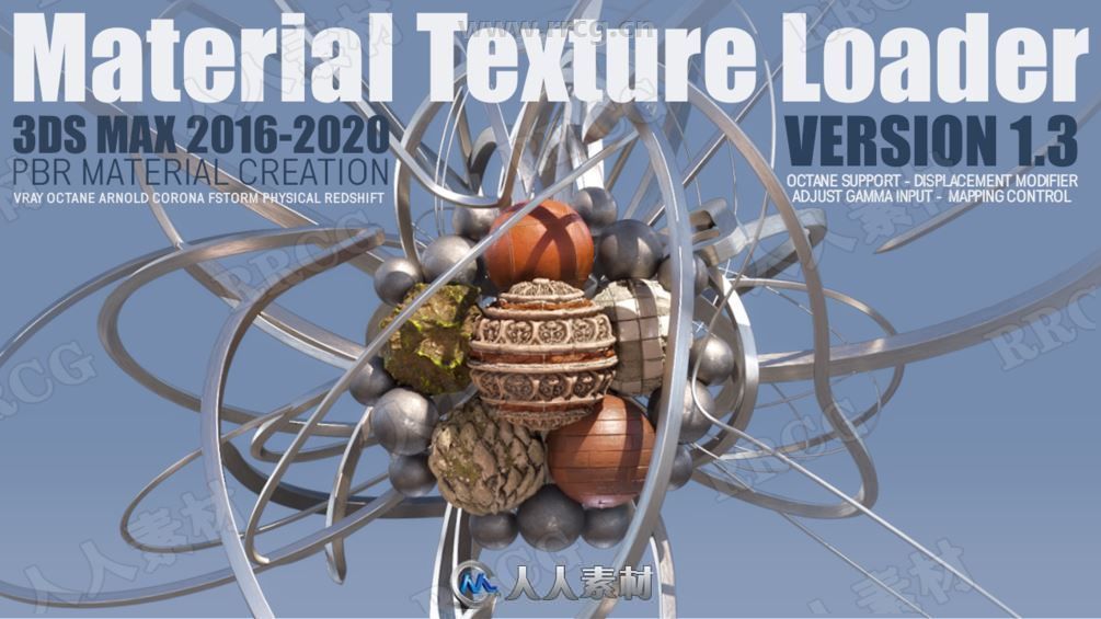 Material Texture Loader材质纹理3dsmax插件V1.4版