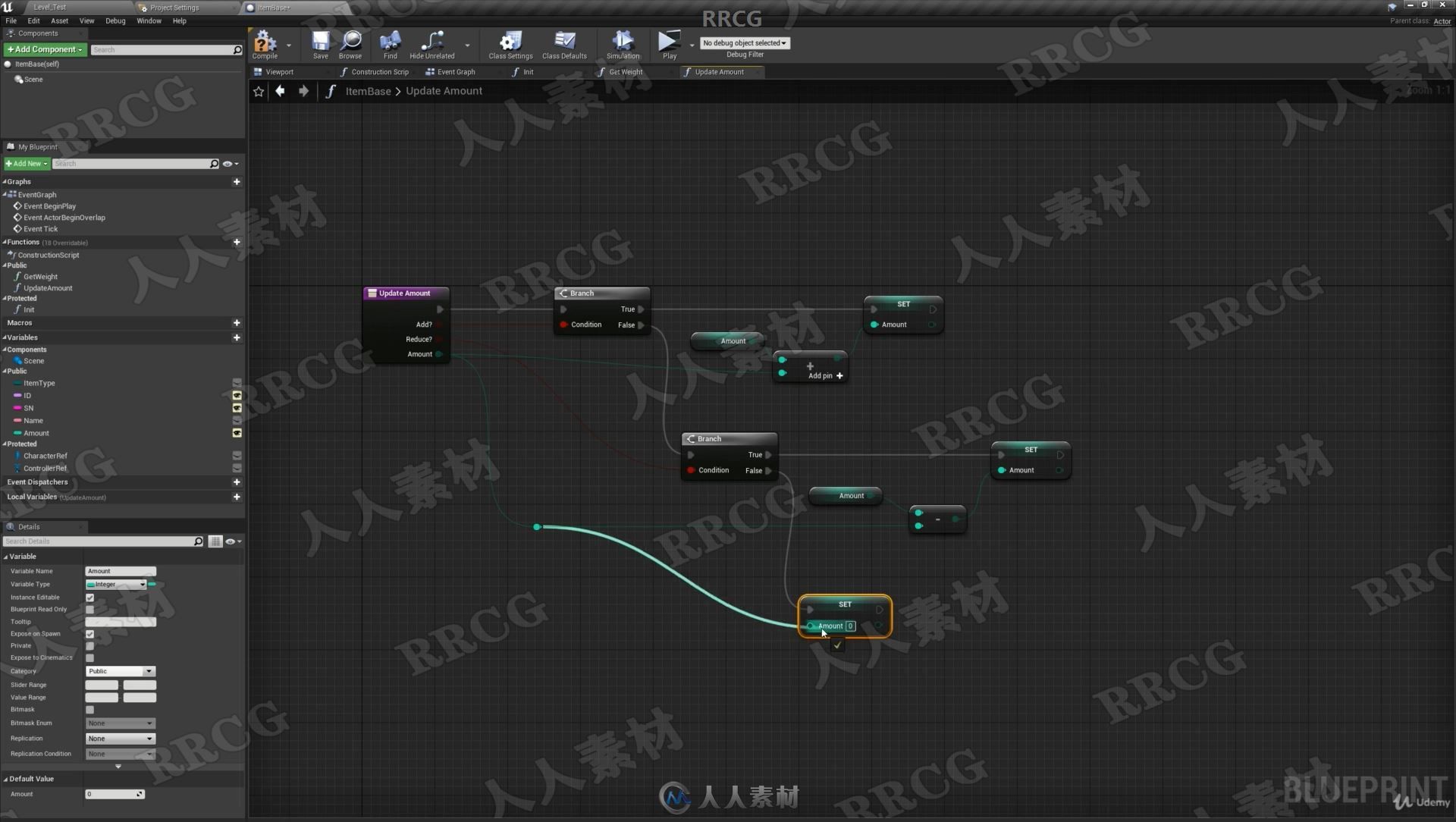 Unreal Engine大逃杀游戏蓝图设计完整制作训练视频教程