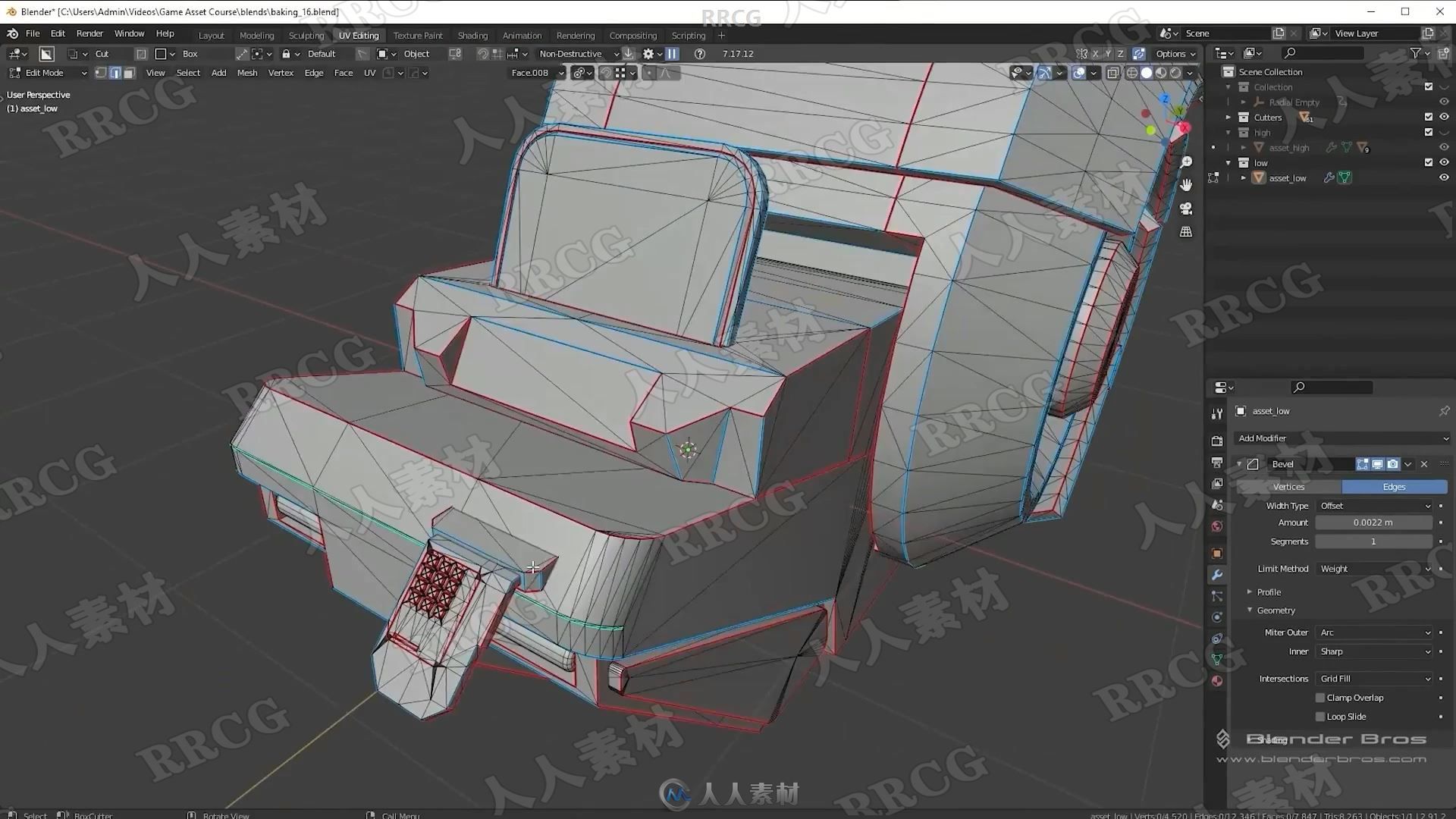 Blender游戏资产硬表面建模工作流程视频教程