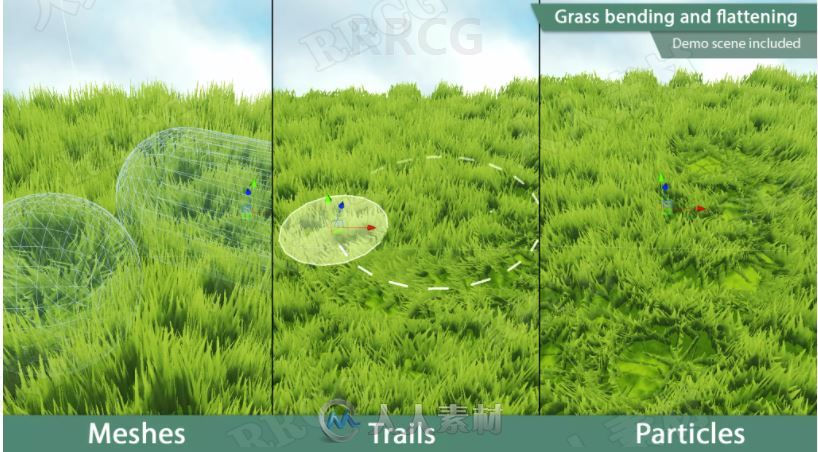 卡通动画风格草地着色器视觉特效Unity游戏素材资源