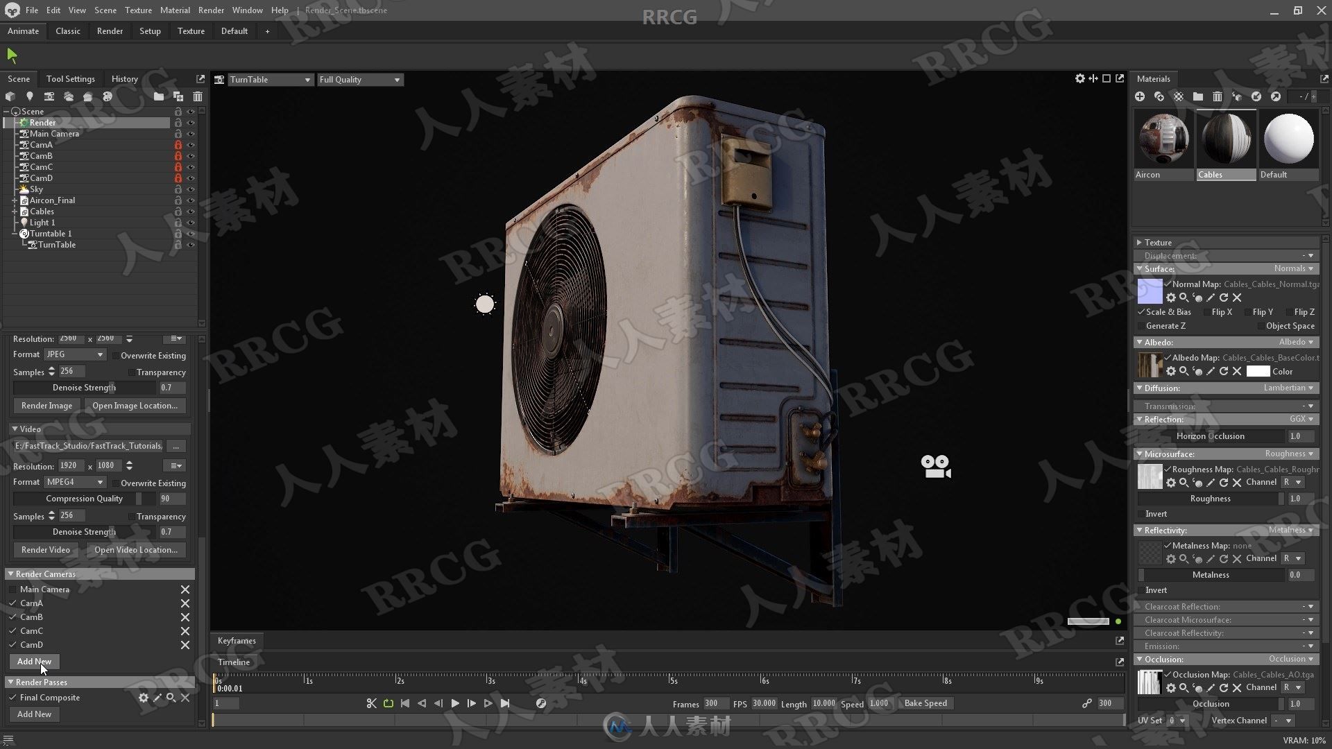 Blender游戏道具资产超详细完整制作工作流程视频教程