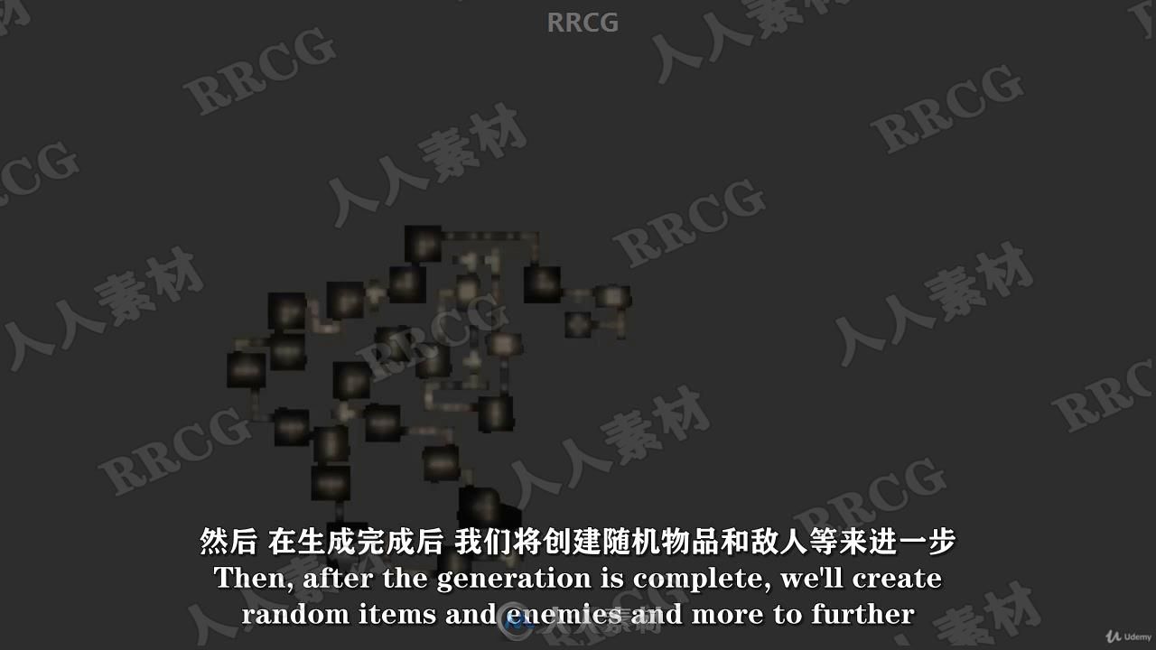 【中文字幕】Unity3D和Blender中C#程序性制作随机地牢迷宫视频教程