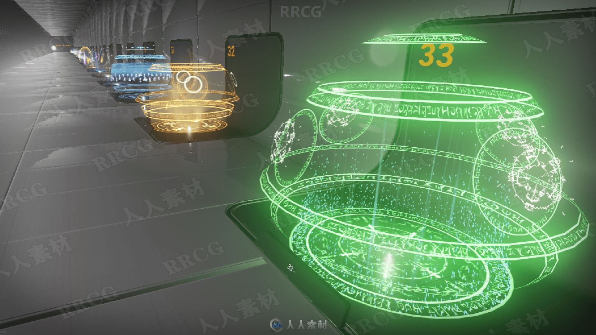 33种魔法幻想荧光区域视觉特效Unreal Engine游戏素材资源
