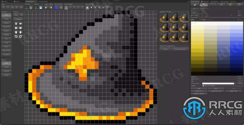 多彩颜料喷涂编辑器扩展工具Unity游戏素材资源