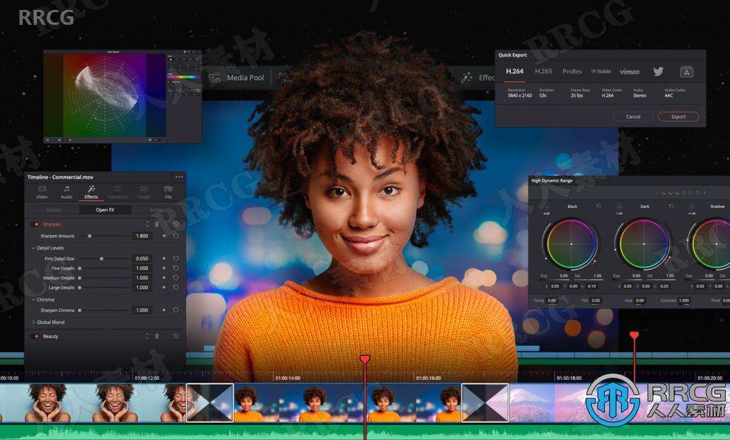 DaVinci Resolve Studio达芬奇影视调色软件V17.2.2.0004版